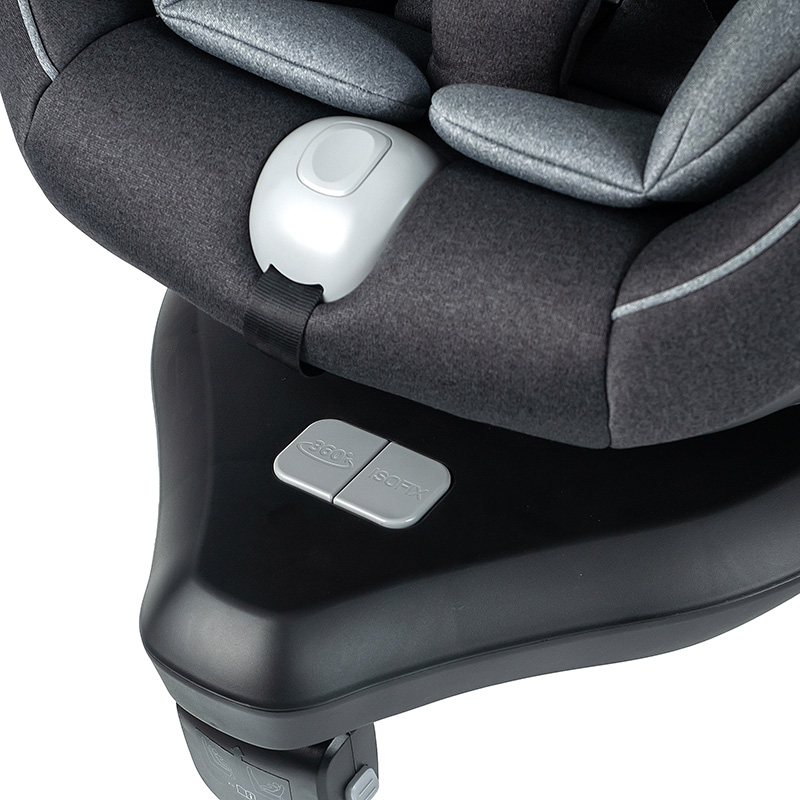360 度回転ベビーカーシート黒赤ちゃん用拡張チャイルドシート